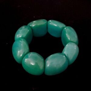 Tagua Nut Green Bracelet